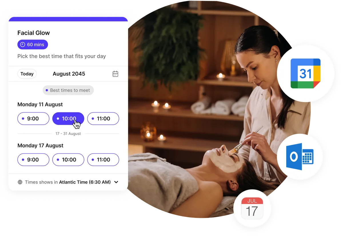 Easy client booking experience
