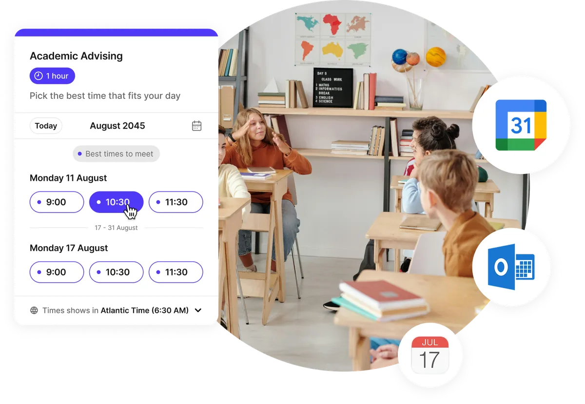 agendador de reuniões escolares online