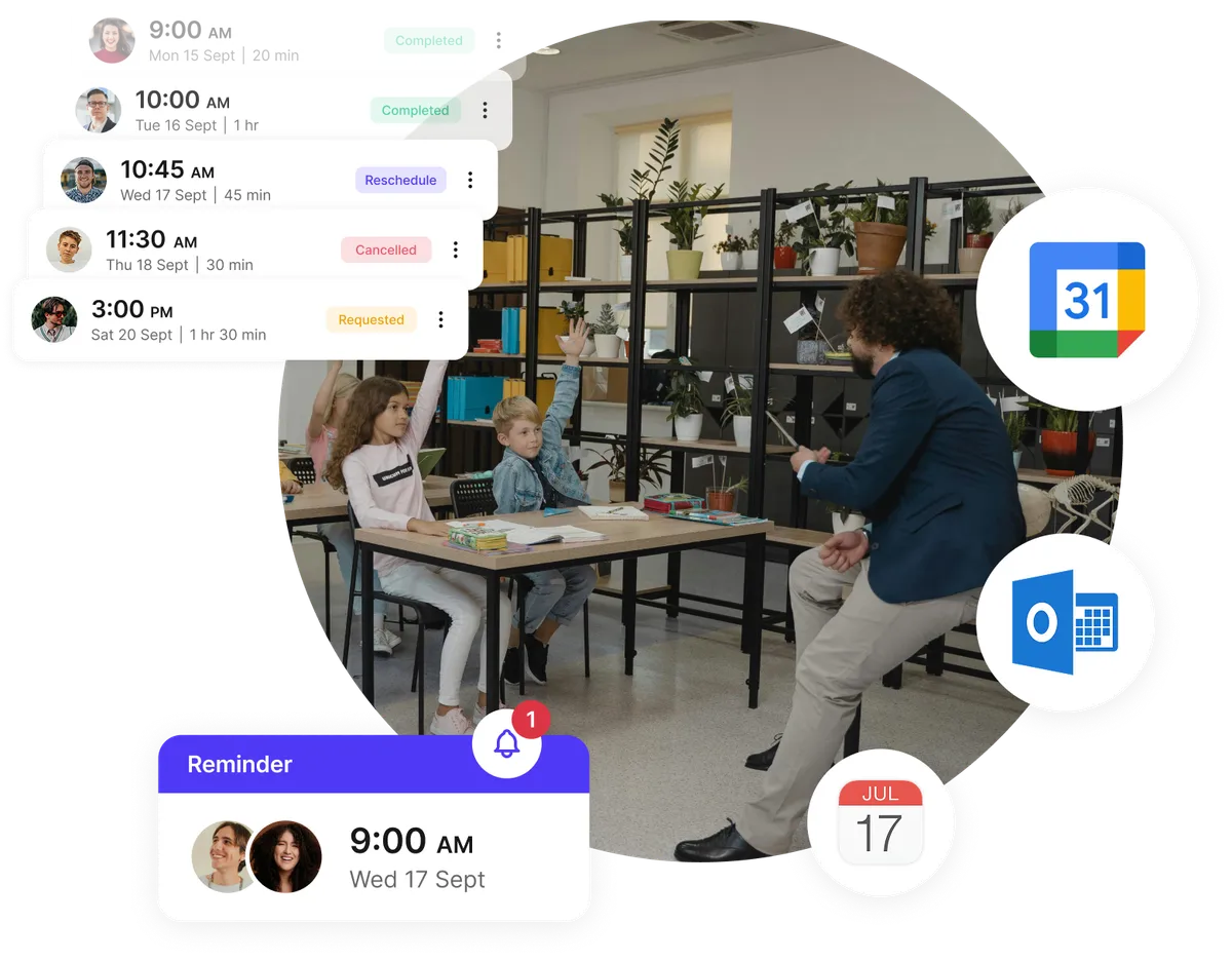 Agendamento de consultas escolares de ensino fundamental e médio
