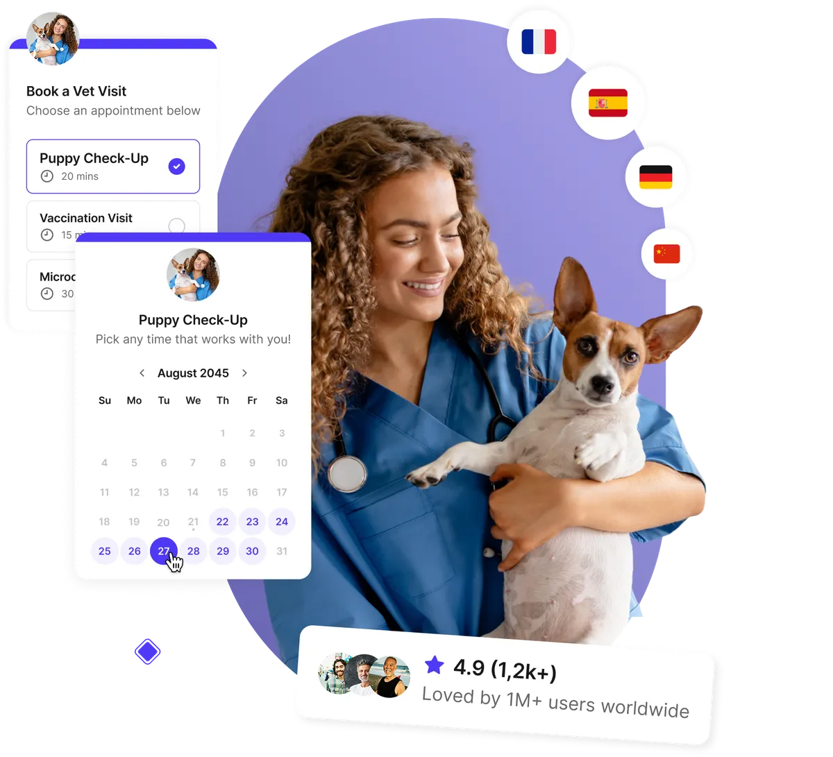 Veterinary appointment scheduling software