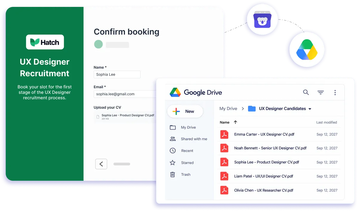 Google Drive integration with Koalendar