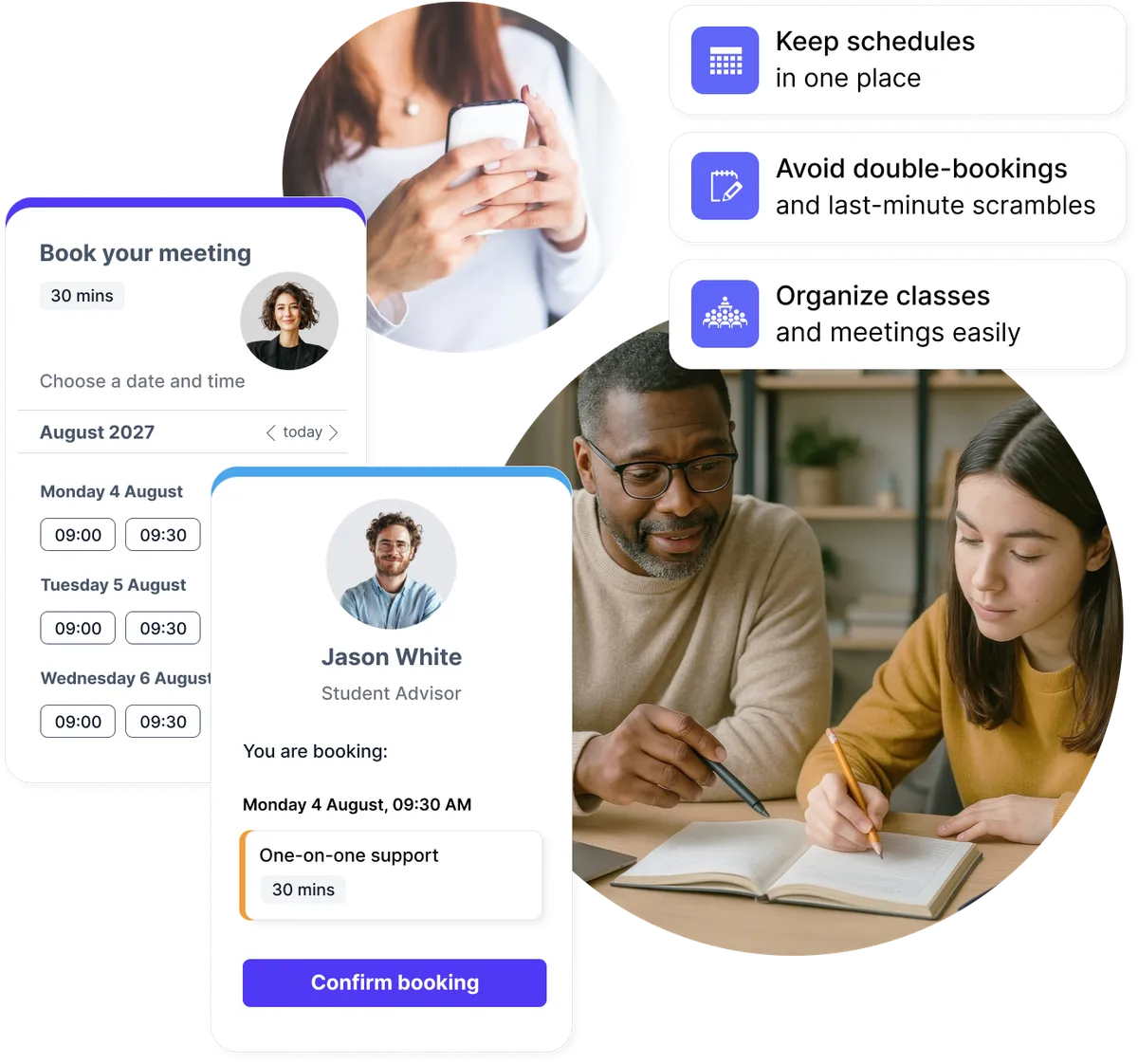 People and shared asset scheduling